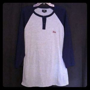 Obey Basball Tee 3/4 with buttons
